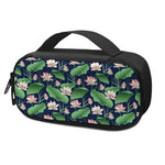 Flower And Leaf Lotus Pattern Print Insulin Cooler Travel Case