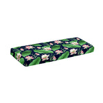 Flower And Leaf Lotus Pattern Print Piano Keyboard Cover
