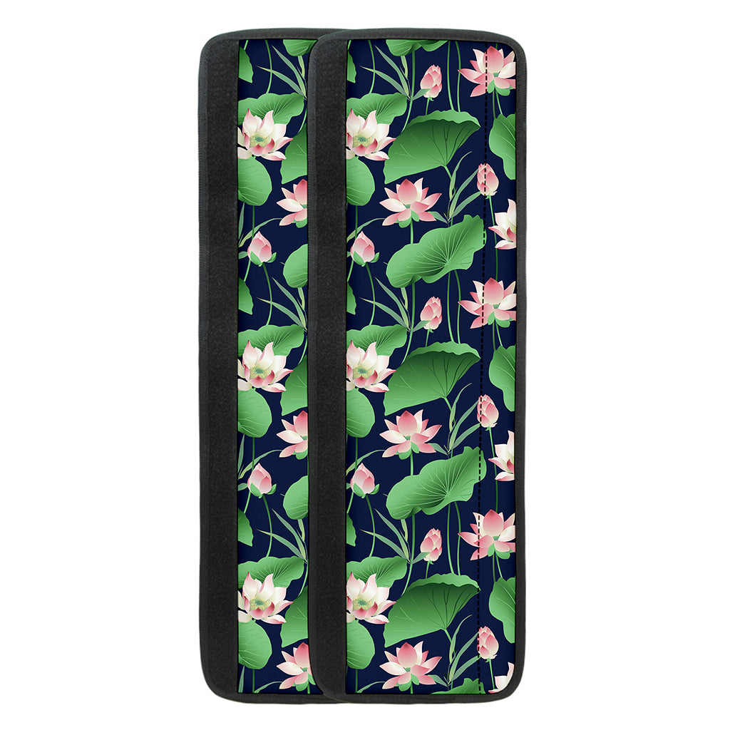 Flower And Leaf Lotus Pattern Print Refrigerator Handle Covers