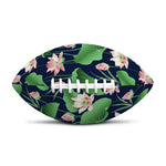 Flower And Leaf Lotus Pattern Print Rugby Ball