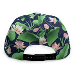 Flower And Leaf Lotus Pattern Print Snapback Cap