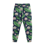 Flower And Leaf Lotus Pattern Print Sweatpants