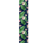 Flower And Leaf Lotus Pattern Print Table Runner