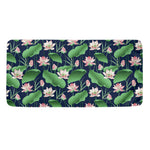 Flower And Leaf Lotus Pattern Print Towel