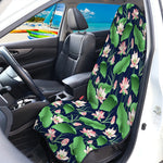 Flower And Leaf Lotus Pattern Print Waterproof Car Seat Cover