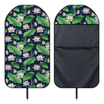 Flower And Leaf Lotus Pattern Print Waterproof Car Seat Cover