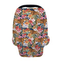 Flower And Tiger Pattern Print Baby Seat Cover