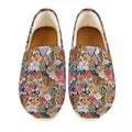Flower And Tiger Pattern Print Casual Shoes