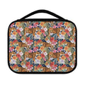 Flower And Tiger Pattern Print Classic Bible Case