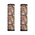 Flower And Tiger Pattern Print Handle Covers