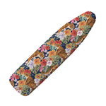 Flower And Tiger Pattern Print Ironing Board Cover