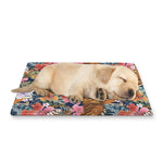 Flower And Tiger Pattern Print Pet Cooling Mat Cover
