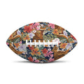 Flower And Tiger Pattern Print Rugby Ball