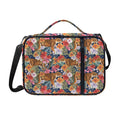 Flower And Tiger Pattern Print Shoulder Strap Bible Bag