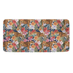 Flower And Tiger Pattern Print Towel