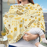 Flower Bee Pattern Print Baby Seat Cover