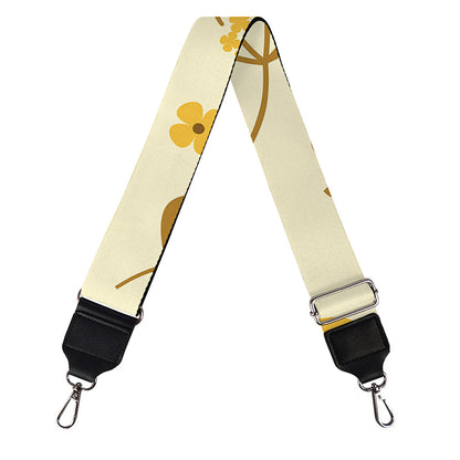 Flower Bee Pattern Print Bag Strap