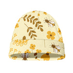 Flower Bee Pattern Print Beanie