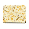 Flower Bee Pattern Print Bifold Wallet
