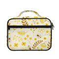 Flower Bee Pattern Print Briefcase Bible Bag