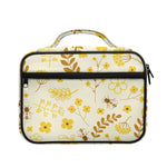 Flower Bee Pattern Print Briefcase Bible Bag