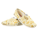Flower Bee Pattern Print Casual Shoes