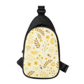 Flower Bee Pattern Print Sling Bag