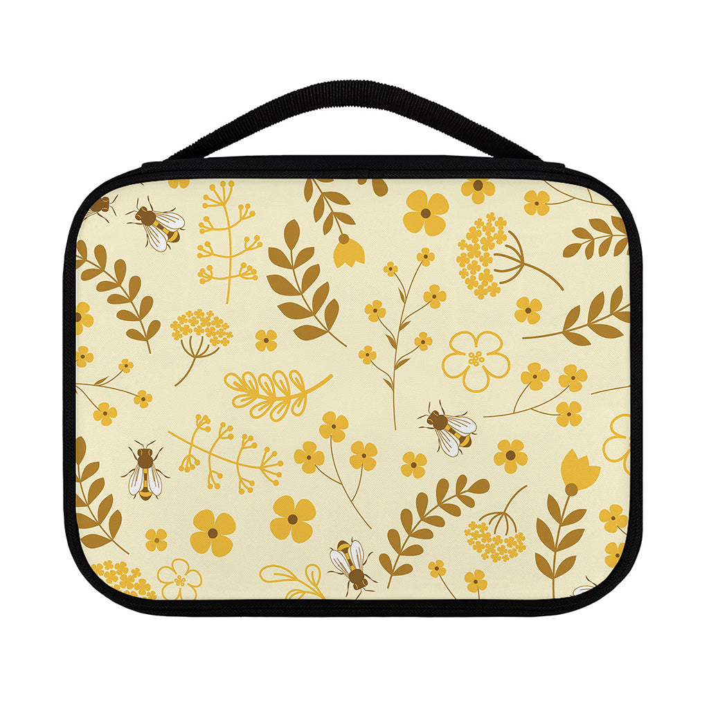 Flower Bee Pattern Print Classic Bible Case