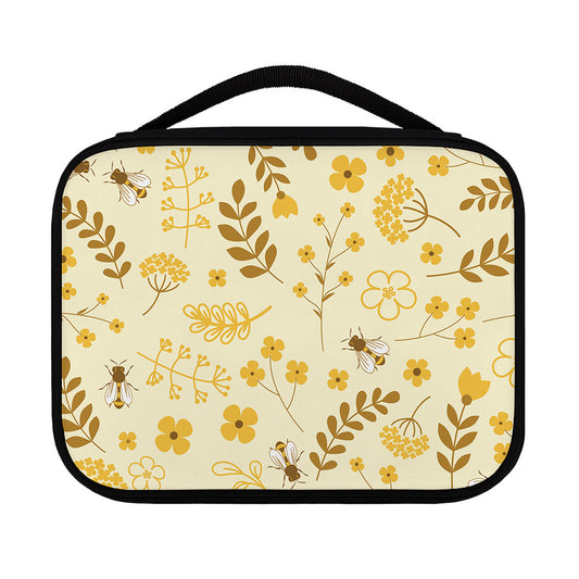 Flower Bee Pattern Print Classic Bible Case