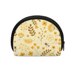 Flower Bee Pattern Print Coin Purse