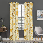 Flower Bee Pattern Print Curtain