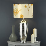 Flower Bee Pattern Print Drum Lamp Shade