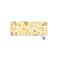 Flower Bee Pattern Print Extended Mouse Pad