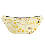 Flower Bee Pattern Print Fanny Pack