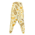 Flower Bee Pattern Print Hammer Pants