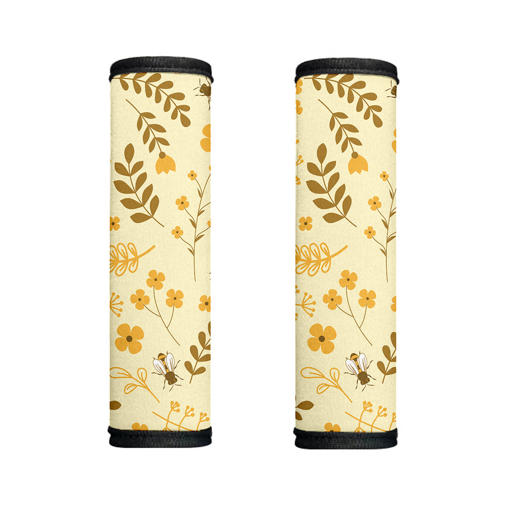 Flower Bee Pattern Print Handle Covers
