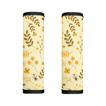 Flower Bee Pattern Print Handle Covers