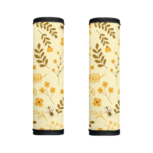 Flower Bee Pattern Print Handle Covers