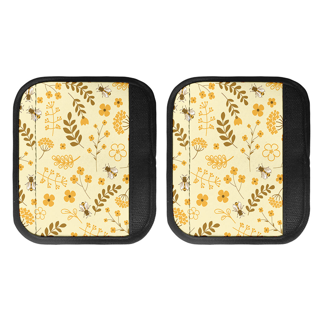 Flower Bee Pattern Print Handle Covers