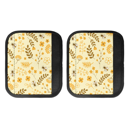 Flower Bee Pattern Print Handle Covers