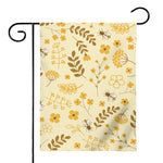Flower Bee Pattern Print House Flag