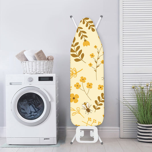 Flower Bee Pattern Print Ironing Board Cover