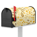 Flower Bee Pattern Print Mailbox Cover