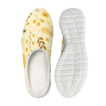 Flower Bee Pattern Print Mesh Casual Shoes