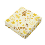 Flower Bee Pattern Print Outdoor Seat Cushion Cover