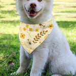 Flower Bee Pattern Print Over The Collar Dog Bandana