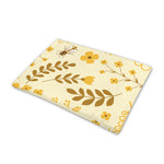 Flower Bee Pattern Print Pet Cooling Mat Cover