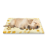 Flower Bee Pattern Print Pet Cooling Mat Cover