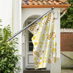 Flower Bee Pattern Print Polyester Flag