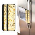Flower Bee Pattern Print Refrigerator Handle Covers
